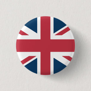 Macaron Rond 2,50 Cm Bouton du drapeau britannique Union Jack