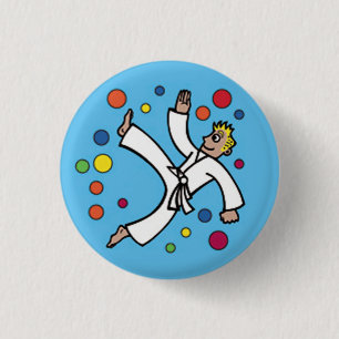 Macaron Rond 2,50 Cm Bouton du garçon 2 de ballon