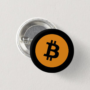 Macaron Rond 2,50 Cm Bouton du logo de Bitcoin BTC