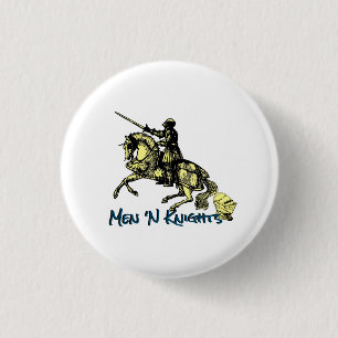 Macaron Rond 2,50 Cm Bouton du logo Men'N Knights