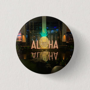Macaron Rond 2,50 Cm Bouton du signe Aloha #1