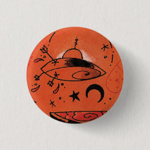 Macaron Rond 2,50 Cm bouton d'UFO