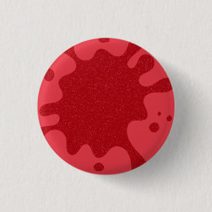 Macaron Rond 2,50 Cm Bouton éclaboussure rouge tomate personnalisé