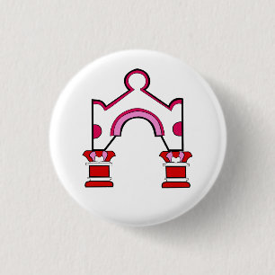 Macaron Rond 2,50 Cm Bouton éclectique de Chambres de Robert Venturi (