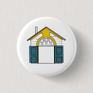 Macaron Rond 2,50 Cm Bouton éclectique de Chambres de Robert Venturi (4