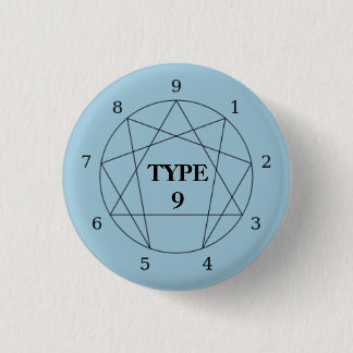 Macaron Rond 2,50 Cm Bouton Enneagram Type 9