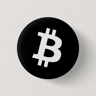 Macaron Rond 2,50 Cm Bouton épinglé Bitcoin (Petit)