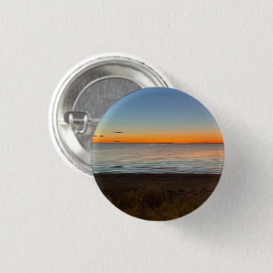 Macaron Rond 2,50 Cm Bouton épinglé de photo du coucher de soleil à Fal