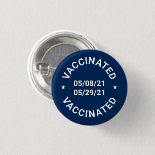 Macaron Rond 2,50 Cm Bouton épingle de texte des dates personnalisées b