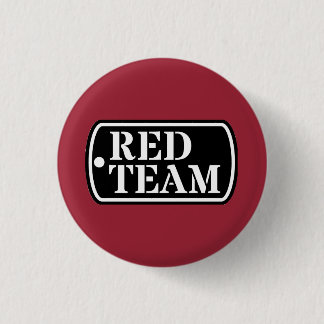 Macaron Rond 2,50 Cm Bouton Équipe rouge