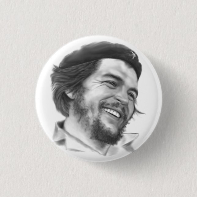 Macaron Rond 2,50 Cm Bouton Ernesto "Che" Guevara (Devant)