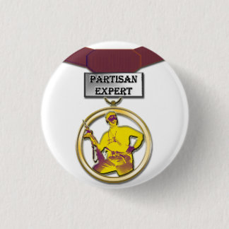 Macaron Rond 2,50 Cm Bouton expert partisan de médaille