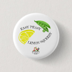 Macaron Rond 2,50 Cm Bouton facile de compression de citron de Peasy