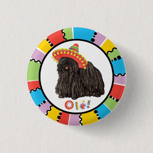 Macaron Rond 2,50 Cm Bouton Fiesta Puli