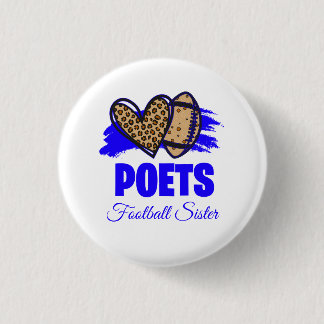 Macaron Rond 2,50 Cm Bouton Football Poets - Personnalisable