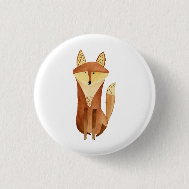 Macaron Rond 2,50 Cm Bouton Fox (Devant)