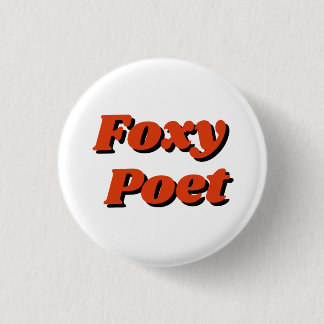 Macaron Rond 2,50 Cm Bouton "Foxy Poet"