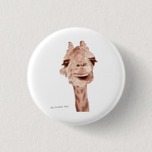 Macaron Rond 2,50 Cm bouton girafe