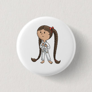 Macaron Rond 2,50 Cm Bouton Girls Martial arts