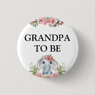 Macaron Rond 2,50 Cm Bouton grand-père Baby shower éléphant