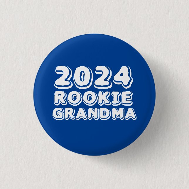 Macaron Rond 2,50 Cm Bouton Grandma de recrue 2024 (Devant)