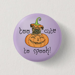 Macaron Rond 2,50 Cm Bouton Halloween Bruxelles Griffon Pinback