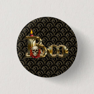 Macaron Rond 2,50 Cm Bouton Halloween Candle Boo