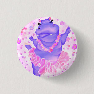 Macaron Rond 2,50 Cm Bouton Hippo Ballerina