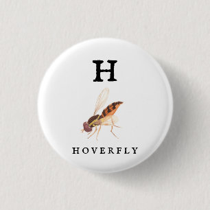 Macaron Rond 2,50 Cm Bouton Hoverfly