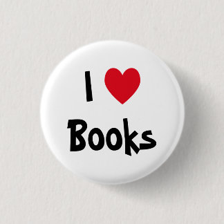 Macaron Rond 2,50 Cm Bouton I Love Books