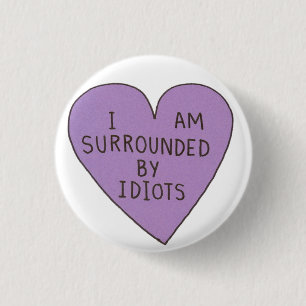 Macaron Rond 2,50 Cm Bouton Idiots