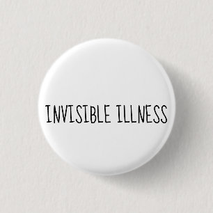 Macaron Rond 2,50 Cm Bouton invisible de conscience de maladie