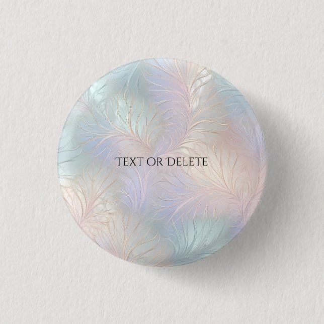 Macaron Rond 2,50 Cm Bouton Iridescente Abstrait moderne (Devant)