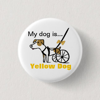Macaron Rond 2,50 Cm Bouton jaune