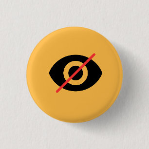 Macaron Rond 2,50 Cm Bouton jaune aveugle