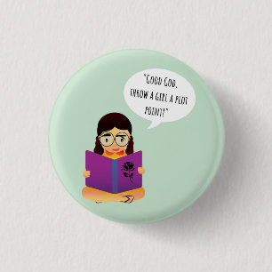 Macaron Rond 2,50 Cm Bouton Jeter Une Fille Un Point De Fente