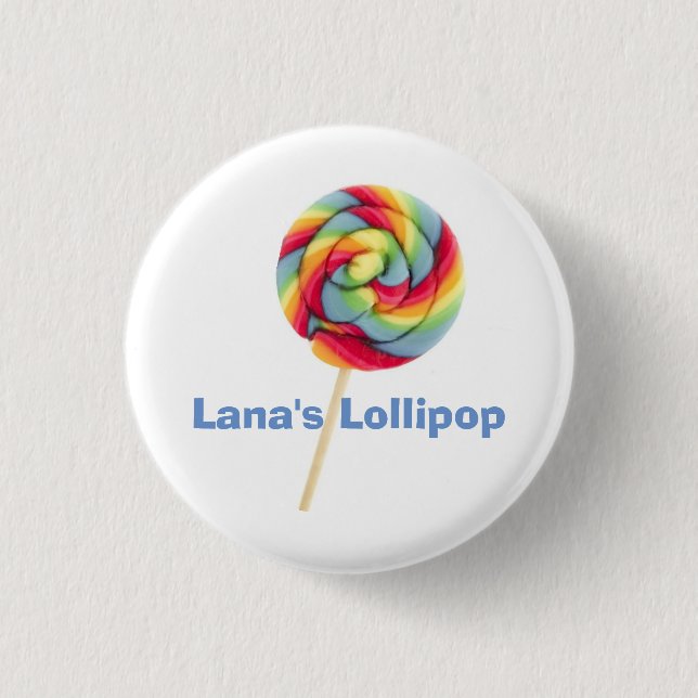 Macaron Rond 2,50 Cm Bouton Lana's Lollipop 1 (Devant)