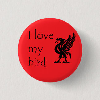 Macaron Rond 2,50 Cm Bouton - Liverpool Liverbird