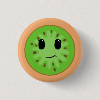 Macaron Rond 2,50 Cm Bouton Lonelu Kiwii