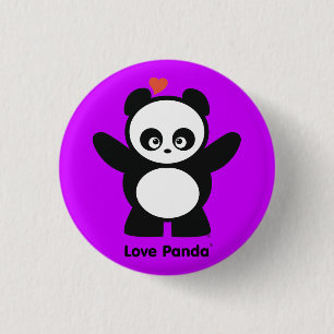 Macaron Rond 2,50 Cm Bouton Love Panda®