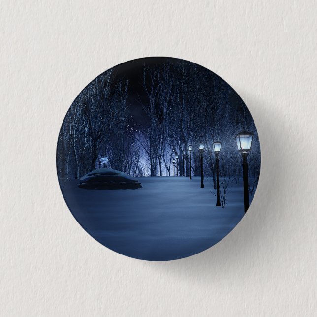 Macaron Rond 2,50 Cm Bouton Lumière de l'idiot (Devant)