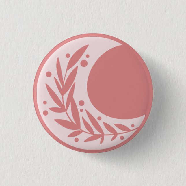 Macaron Rond 2,50 Cm Bouton Lune (Devant)