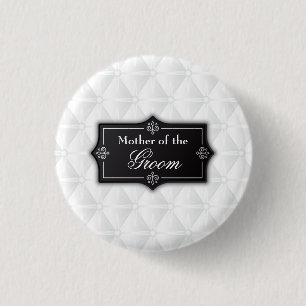 Macaron Rond 2,50 Cm Bouton Luxurious Mother of the Groom Mariage Pin