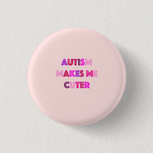 Macaron Rond 2,50 Cm Bouton mignon d'autisme
