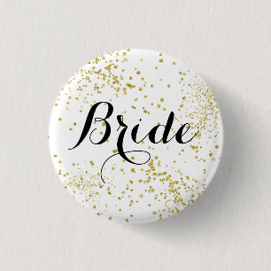 Macaron Rond 2,50 Cm Bouton mignon de jeune mariée de parties