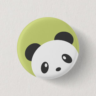 Macaron Rond 2,50 Cm Bouton mignon de panda