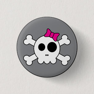 Macaron Rond 2,50 Cm Bouton mignon de Skully