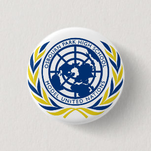 Macaron Rond 2,50 Cm Bouton modèle de l'ONU d'OPHS