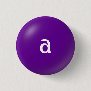 Macaron Rond 2,50 Cm Bouton Monogramme