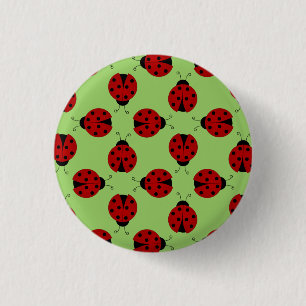 Macaron Rond 2,50 Cm Bouton Motif Ladybugs